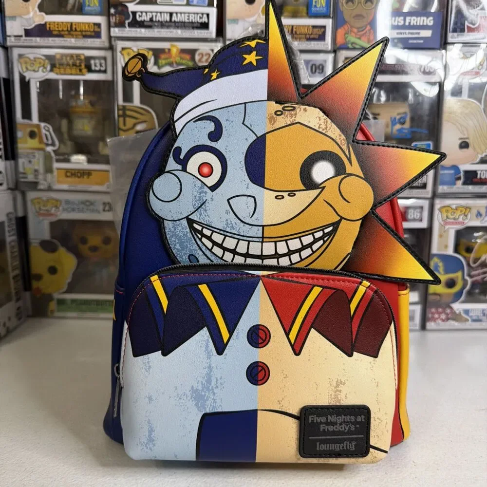 Loungefly Five Nights at Freddy's Sun and Moon Backpack Video Game Movie New NWT